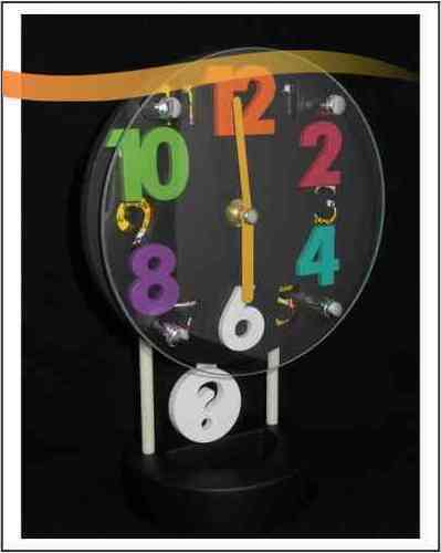 Battery Driven Plastic Table Clock