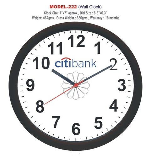 Round Wall Clock For Promotion Purpose