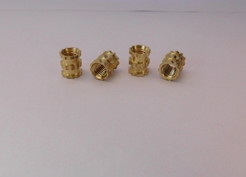 Round Brass Wood Insert