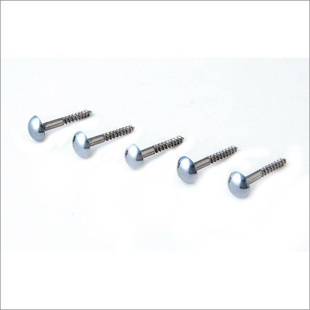 Brass Dome Mirror Screw