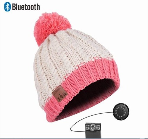 Knitted Fold Bluetooth Beanie Hat Bluetooth Scarf Bluetooth cap with Headphone for men and women