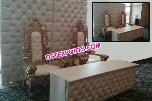 Modern Design Wedding Leather Padded Stage Set