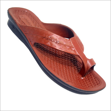 Pvc Ladies Slippers - PVC, Multiple Sizes, Brown | Stylish Thong Design, Comfortable Fit, Anti-Slip Sole