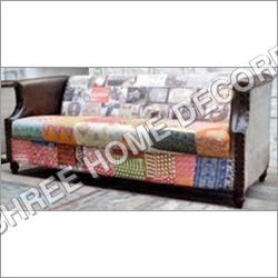 Leather Printed Sofa