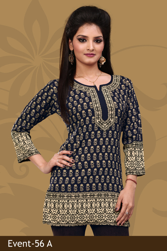 Amazing Printed Crepe Kurti 