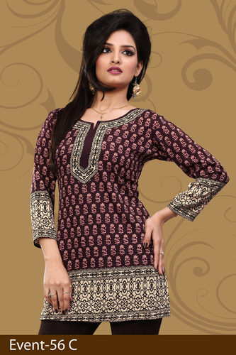 Wonderful crepe printing kurti
