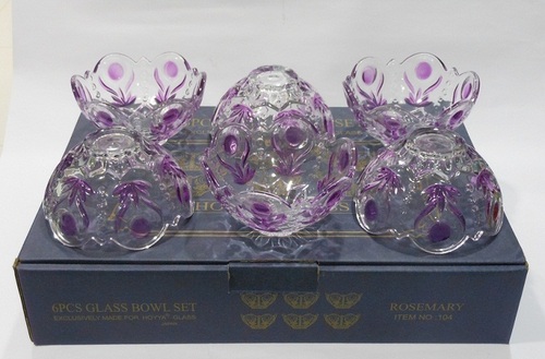 Glass Bowl ( Set of 6  By NEWGENN INDIA