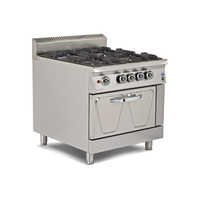4 Burner Gas Range With Electric Oven Application: Hotels