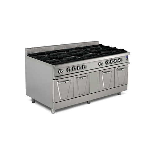 8 Burner Gas Range With Cupboard Application: In Hotels