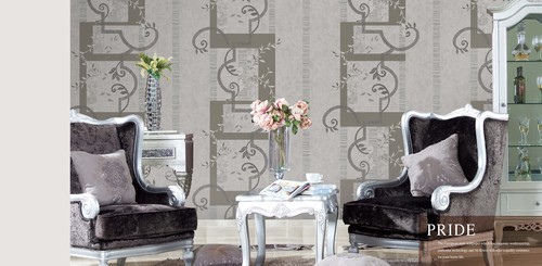 Wallpaper - Textile Material, 75 Feet Size, 18-21 mm Thickness | Vibrant Pride Design by Tiger Wood
