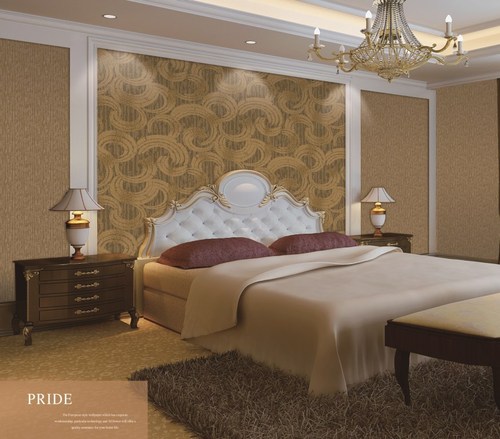 Wall Paper - Pride - CT1826 - Textile Wallpaper, 75 Feet Long, Modern Style, Waterproof, Thickness 18-21 Millimeter (mm)