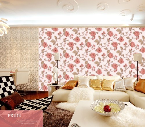 Wall Paper - Pride - WS0531 - Textile Wallpaper, 75 Feet Size, 18-21 Millimeter Thickness | Waterproof Design for Lasting Durability