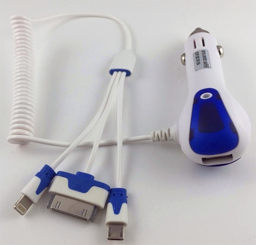 4 in 1 Rapid In Car Charger For Iphone HTC Samsung And More