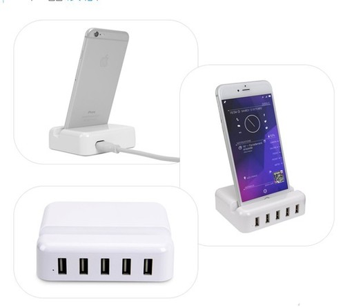5-Port 6A (MAX) Output 30W Portable USB Charging Station
