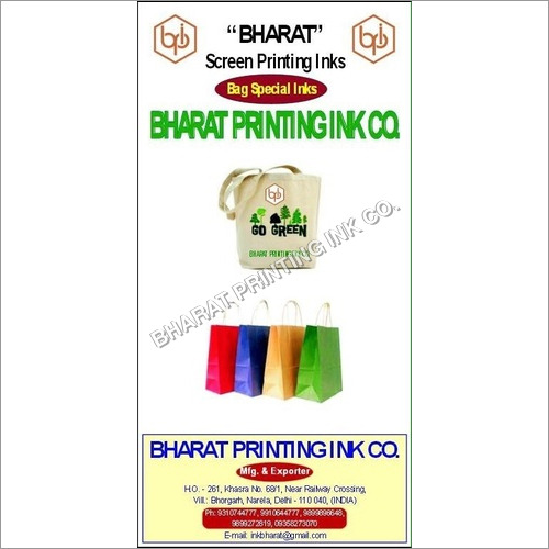 Non Woven Screen Printing Ink - Solvent Based Formula, Quick Drying, Rub Resistant, Safe for Various Colors