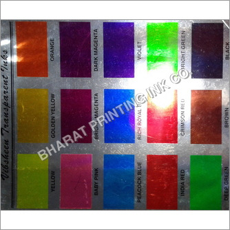 Any Color Transparent Printing Ink