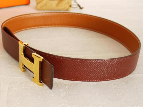 Men's Leather Belt - Solid Brass Buckle, Brown Leather, Handcrafted | Classic Style, Durable Buckle, Genuine Leather, Stylish Design