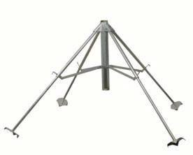 4 Pod 2,5 " Galvanized Connection Stand