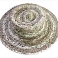 Designer Jute Hats - Lightweight, Variable Size & Height, Elegant Circular Design In Beige | Breathable, Durable, Stylish, Sun Protection