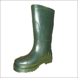 Gum Boots - Rubber 16 Inches Green | Anti-Skid Sole Chemical & Heat Resistant Comfortable Fit Impact Protection Water Resistant