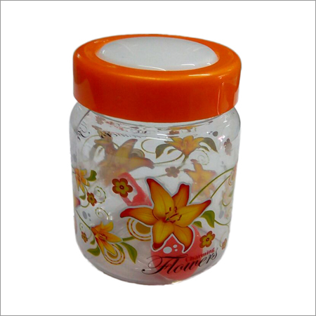 Colored Plastic Jar