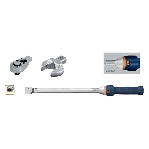 Adjustable Scale Torque Wrench with Interchangeable Head