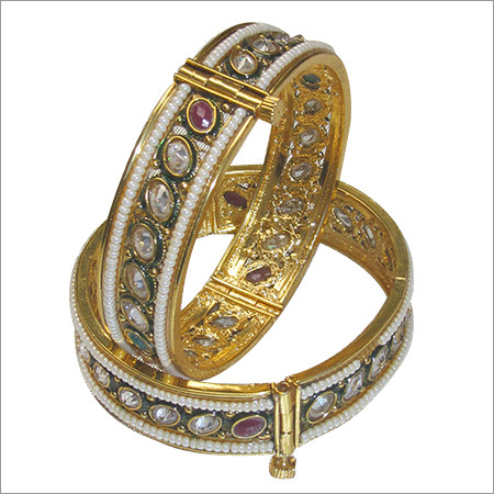Designer Polki Bangles
