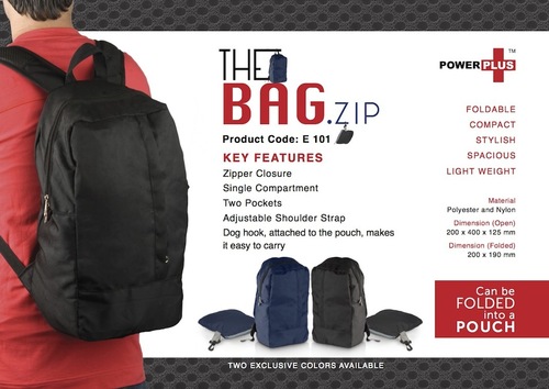 The Bag.zip : Folding travel backpack By NEWGENN INDIA
