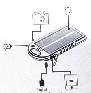 solar mobile/iPad charger with camera function S031-T017
