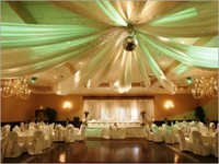 Mandap Decoration Services - Fabric, Variable Dimensions, Green | Customizable Themes, Professional Installation, Superior Illumination With Fresh And Artificial Flowers