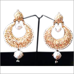 Beauteous Golden Earring Set