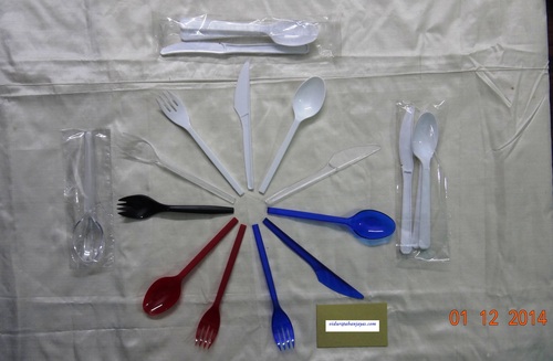 Disposable Plastic Cutlery - Polystyrene Material | Versatile In-Flight Food Equipment for Meals, Snacks, and Beverages