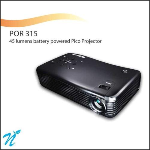 45 Lumens battery powered pico Projector