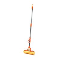 Supreme Sponge Mop - High Density Foam, Folding Handle Rod | Lightweight Plastic, Ideal For Effective Floor Cleaning