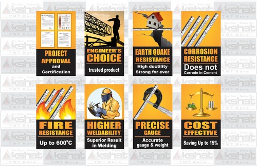 Advertising Banner - Vinyl Material, Variable Dimensions, Yellow Color | Eye-catching, Durable, Lightweight, Glossy Finish, Versatile Usage