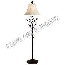 Floor Lamp - Metal & Fabric, 60x15 inches, 60W Bulb | Adjustable Height, Elegant Design, Soft Lighting