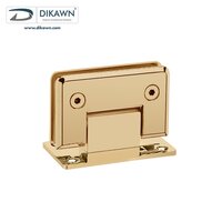 Wall To Glass Shower Hinge - Forged Brass, Suitable For 8mm To 12mm Glass, Weight Capacity 45kg, Available In Satin, Glossy, Black, Gold, Rose Gold Finishes