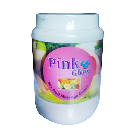 Mix Fruit Massage Cream - Mix Fruits, 500g Jar, Pink Color | Safe for Use, Effective Body & Face Massage, Skin Brightening, Fruity Scent