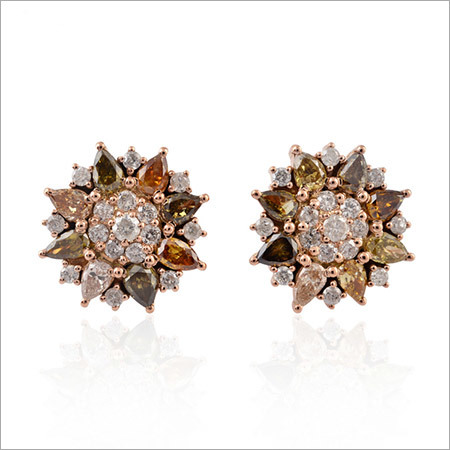 Ice Diamond Stud Earring