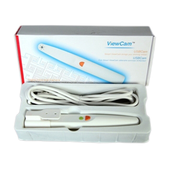 Dental Computer Operated Camera - 150x20mm White USB | LED Illumination Focus-Free Optics Ergonomic Design Disposable Sleeves