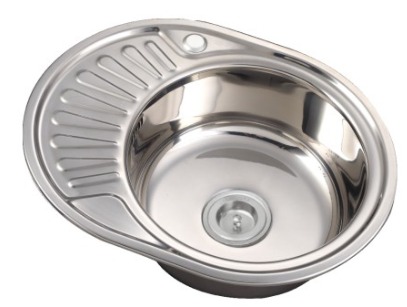 Kitchen Sink - Stainless Steel 201, 570x450x1700mm, Silver | Durable, Easy Cleaning, Brushed Finish, Undermount Installation