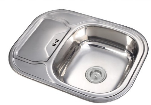 Kitchen Sink - Stainless Steel 201, 630x490x170mm, 0.6mm Thickness | Polished Finish, Rust Resistant, Easy Installation