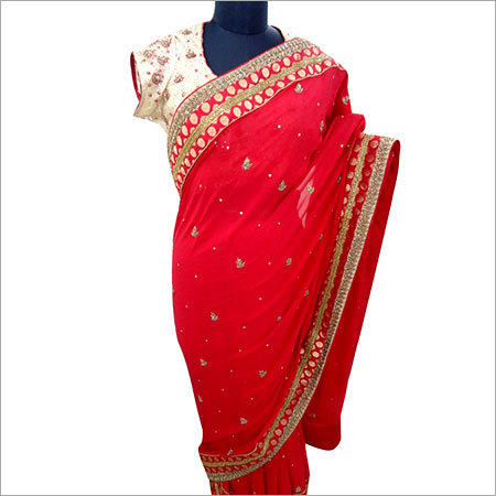 Chiffon Embroidered Saree