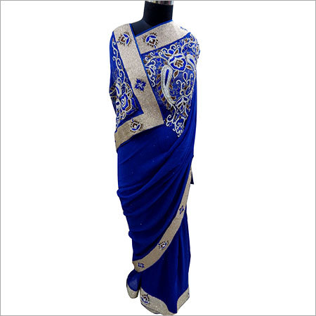 Cotton Embroidered Saree