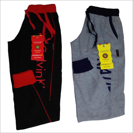 Cotton Milange Track Pants With Rib