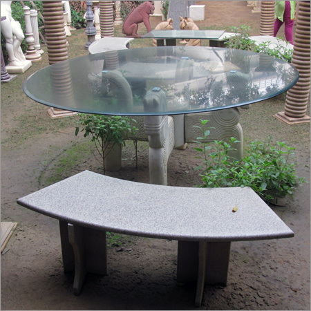 Granite Garden Benches