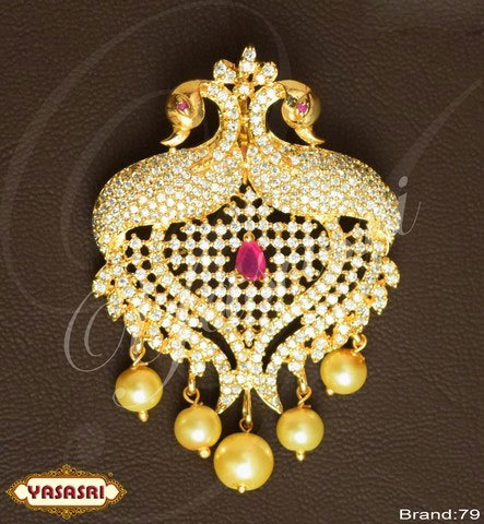 Golden Cz Model Locket