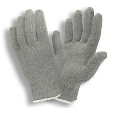 Grey Cotton Knitted Hand Gloves