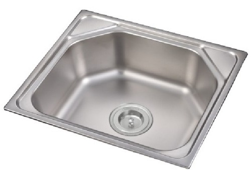 Kitchen Sink - Stainless Steel 201 550x430x210mm Silver, Durable Rust Resistant Easy Clean Undermount