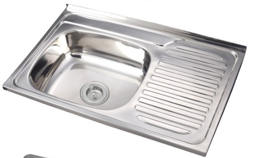 Kitchen Sink - Stainless Steel 201, 800x500x160mm, 0.6mm Thickness | Durable, Rust Resistant, Brushed Finish, Undermount Installation